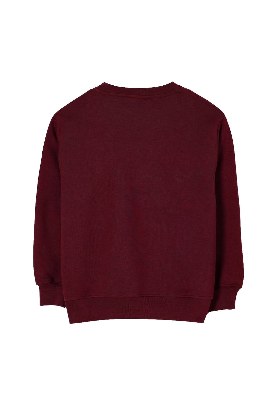 Unisex burgundy crewneck sweatshirt