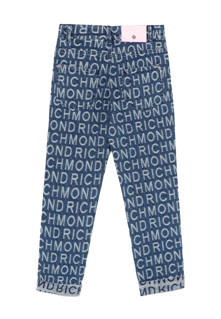 Denim blue jeans for girls