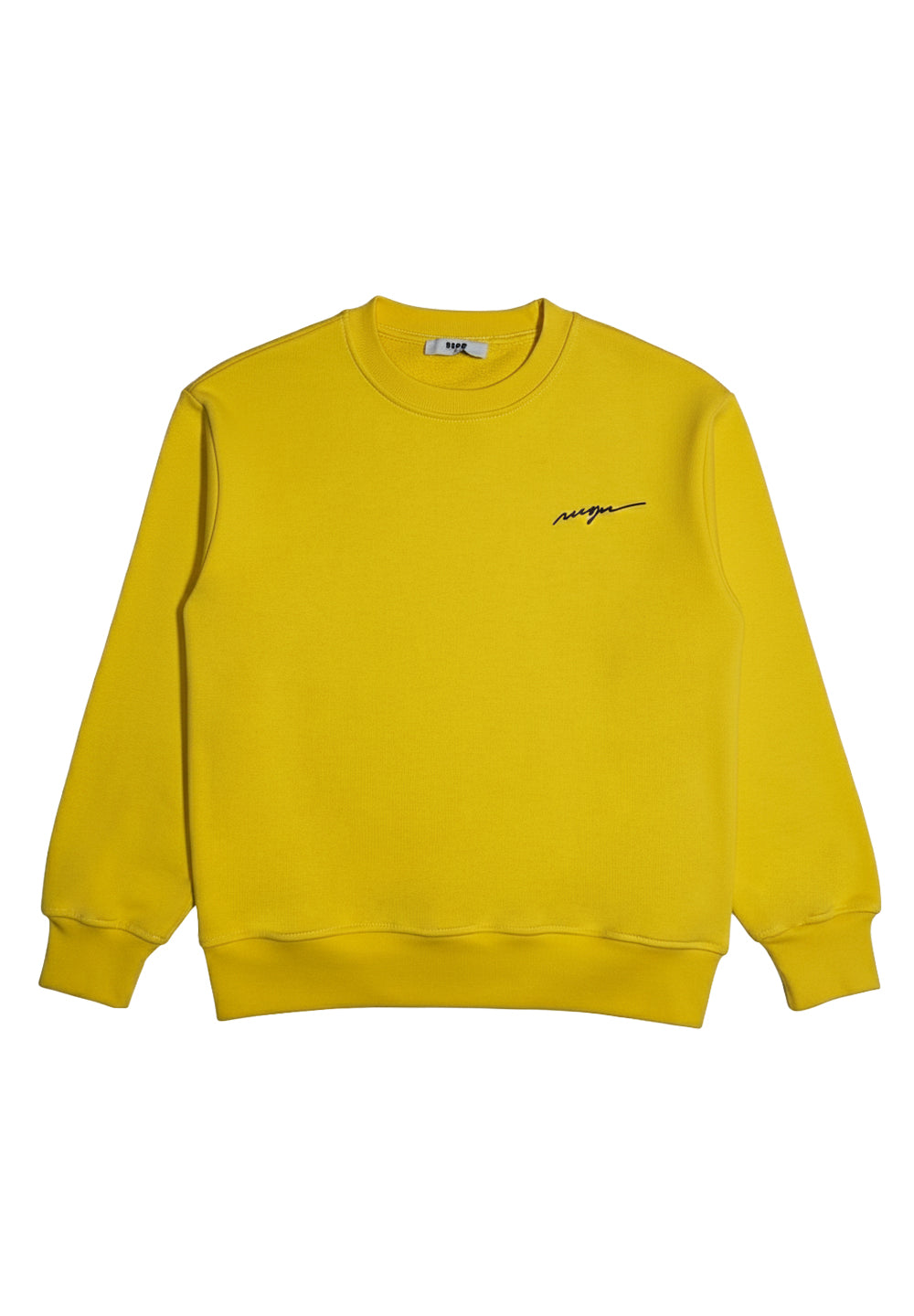 Sweat-shirt ras du cou jaune pour enfant