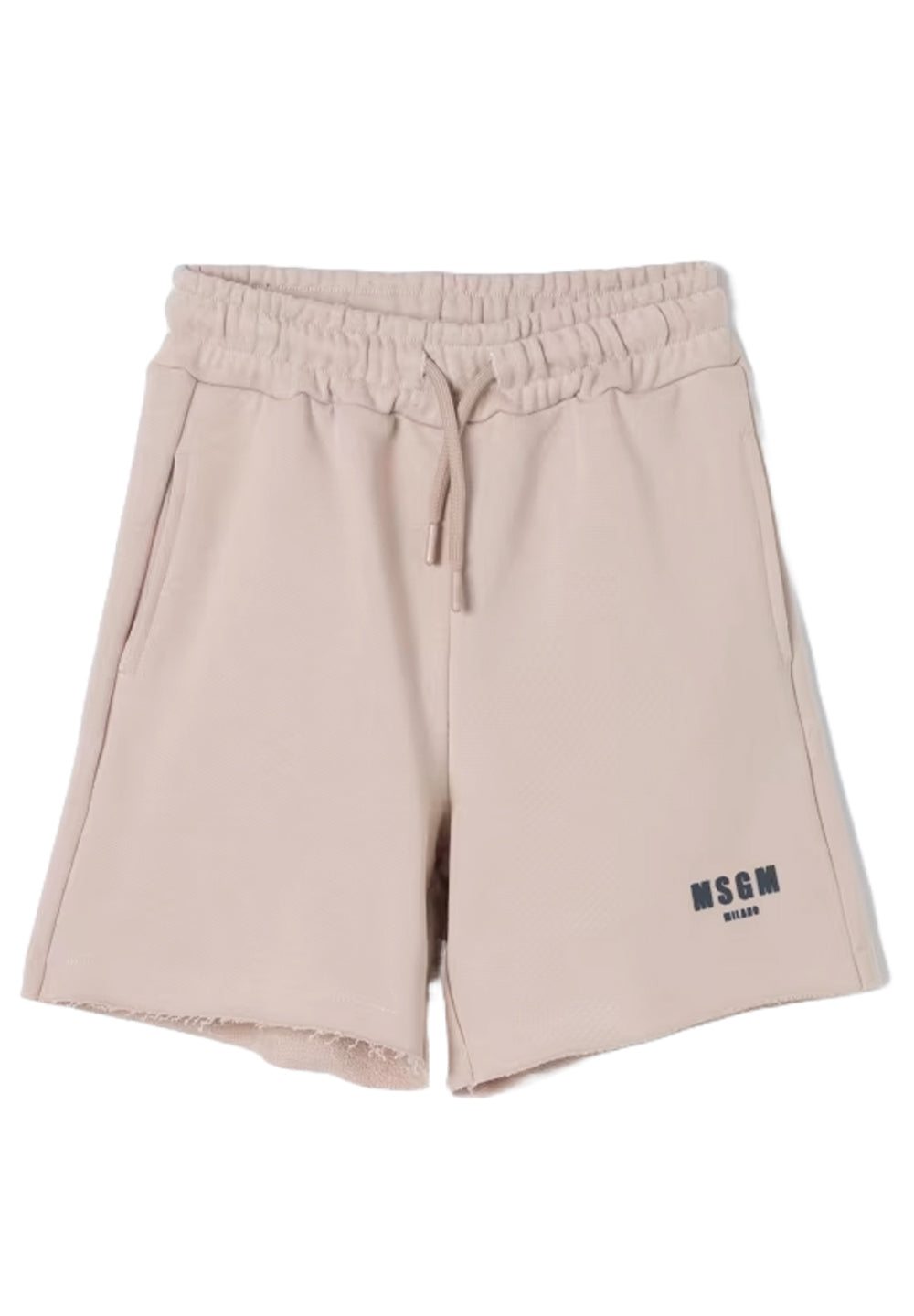 Beige Sweatshirt-Bermudashorts für Jungen