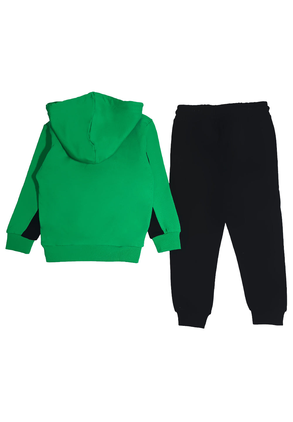 Green and black tracksuit for boys