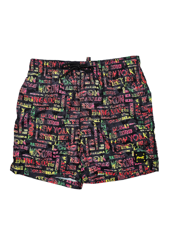 Schwarzes Boxerkostüm für Jungen