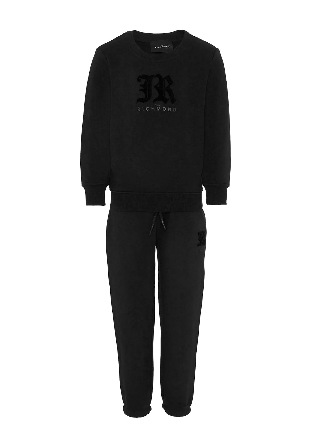 Black sweatshirt set for girls