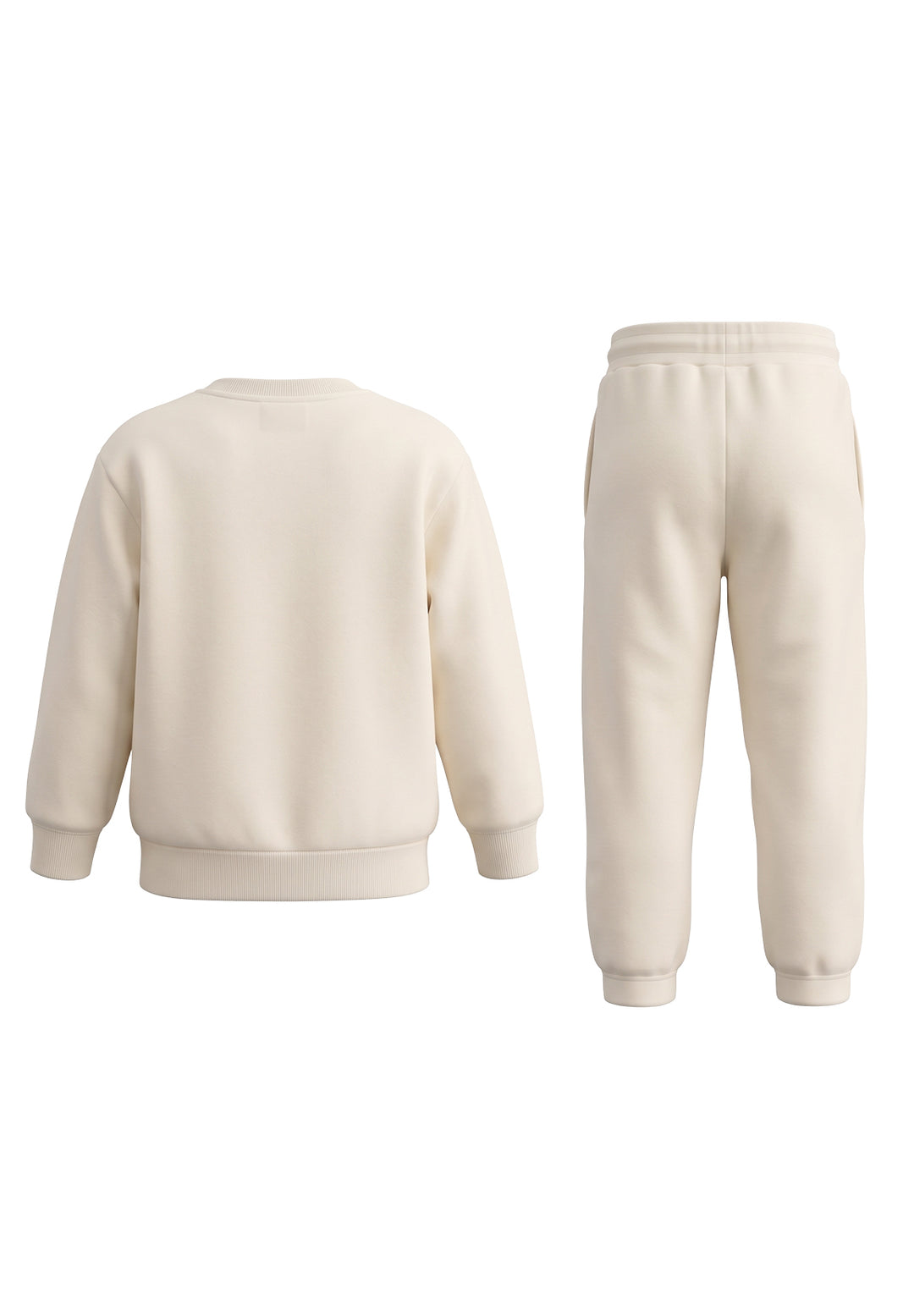 Unisex cream tracksuit