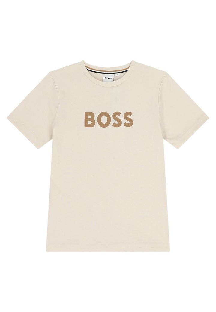 Beige T-shirt for boys