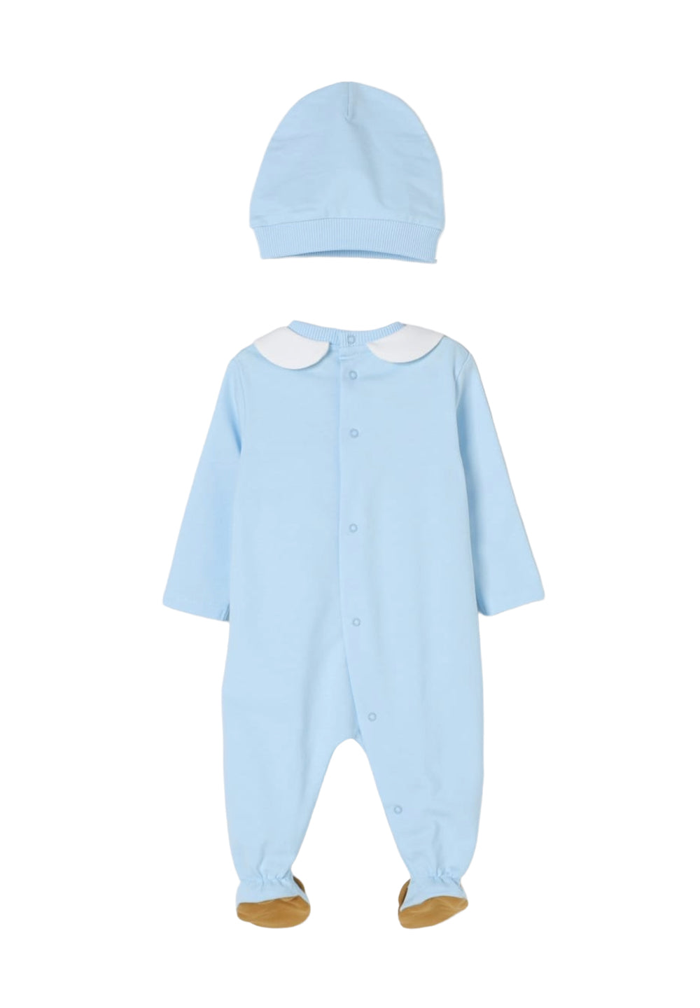Light blue baby girl romper set