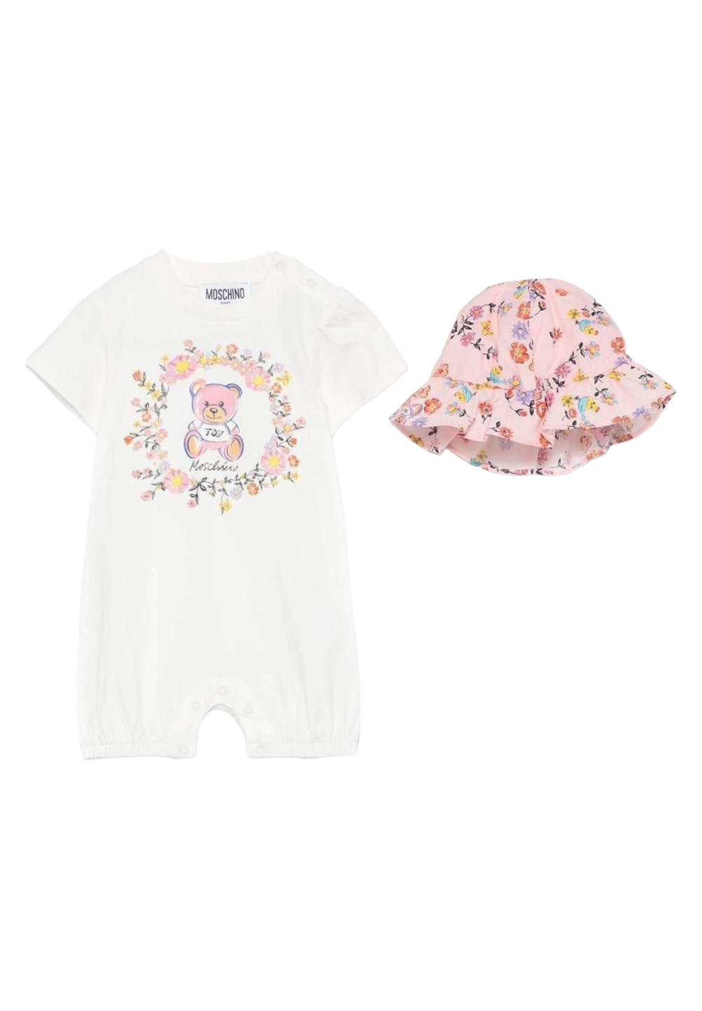 Baby girl white onesie set