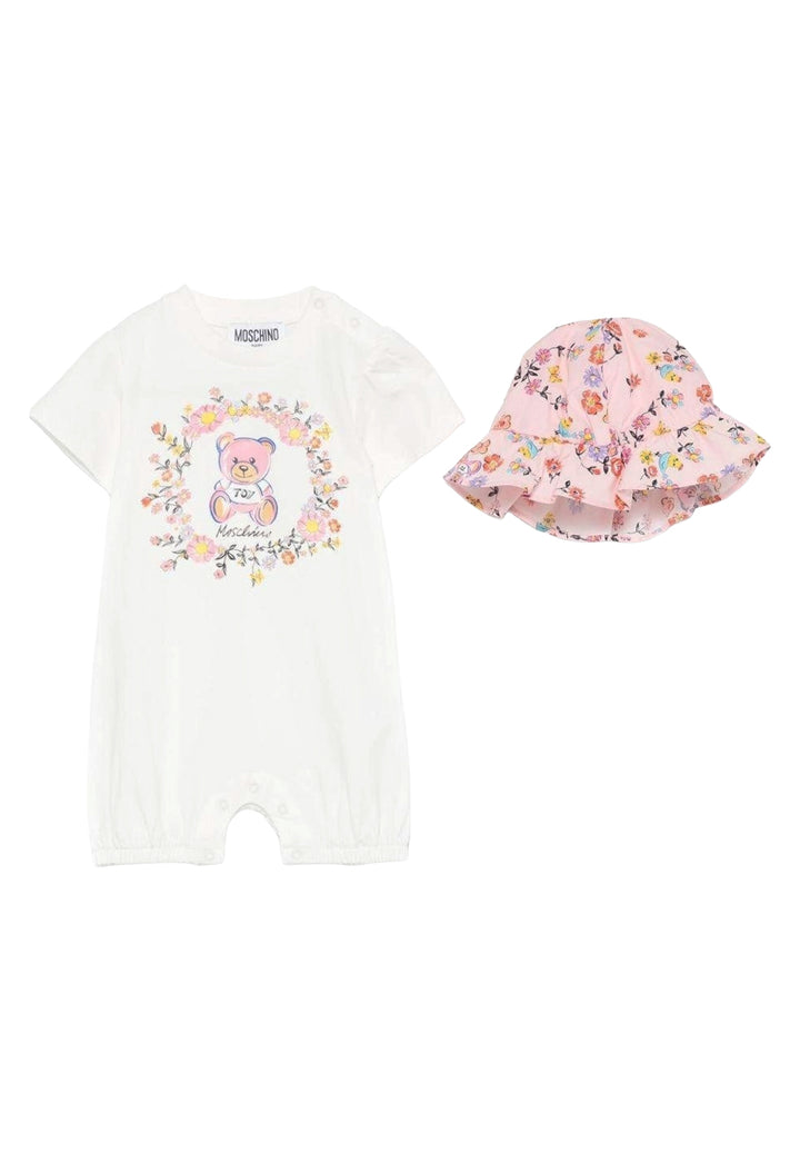 Baby girl white onesie set