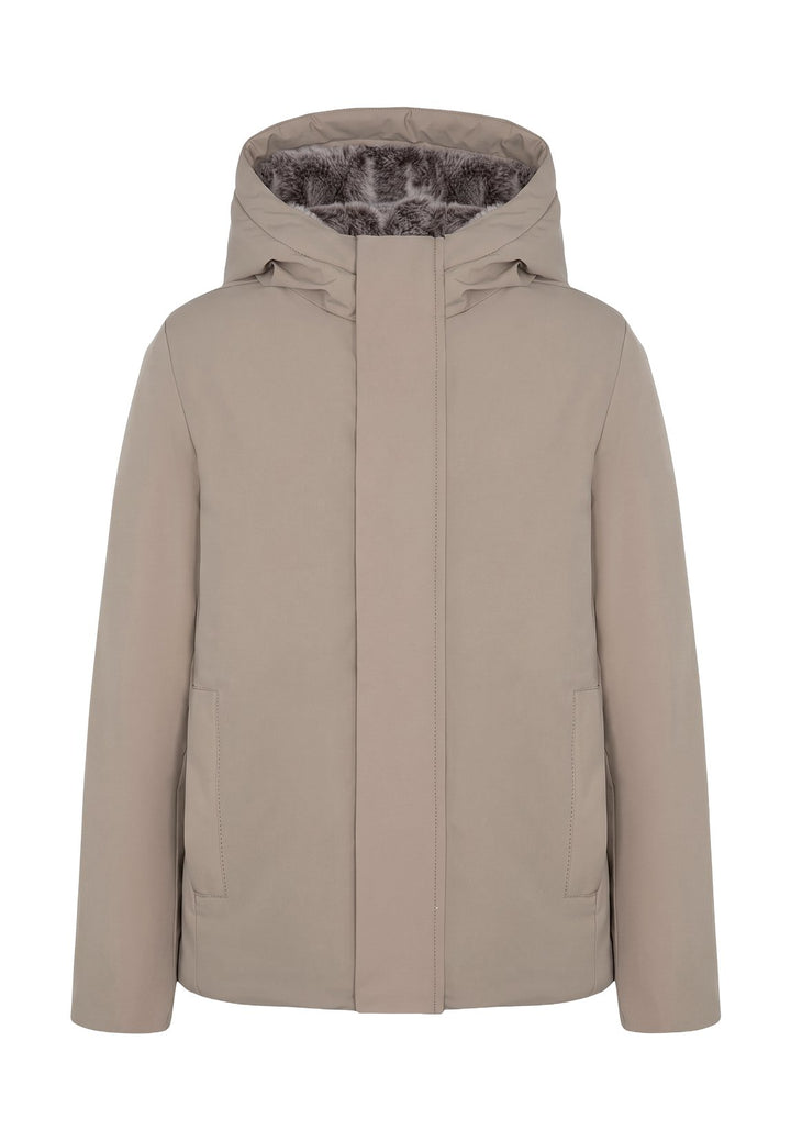 Giubbotto beige per neonato