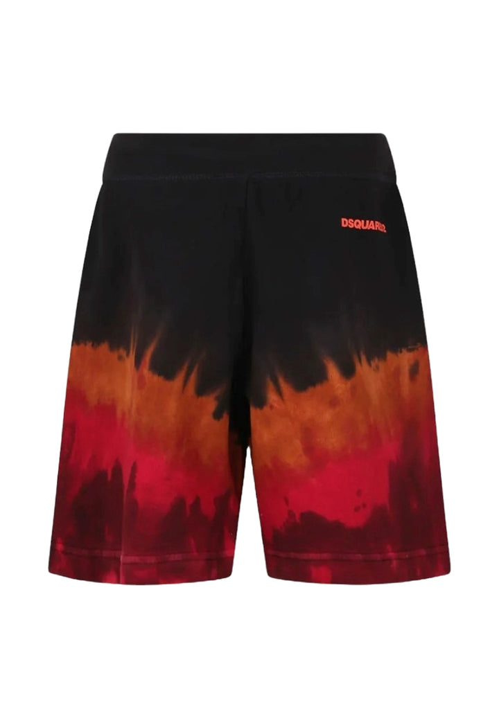 Black fleece shorts for boys