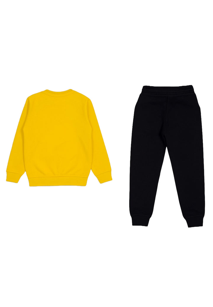 Yellow and black sweatshirt set for baby