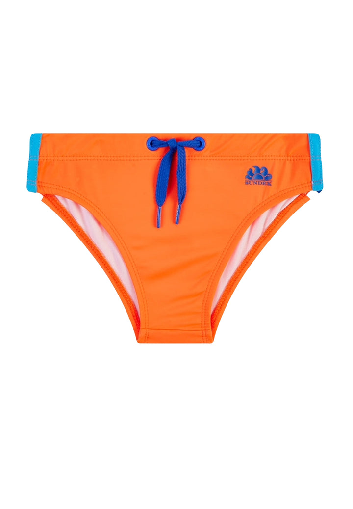 Slip de bain fluo orange pour enfant