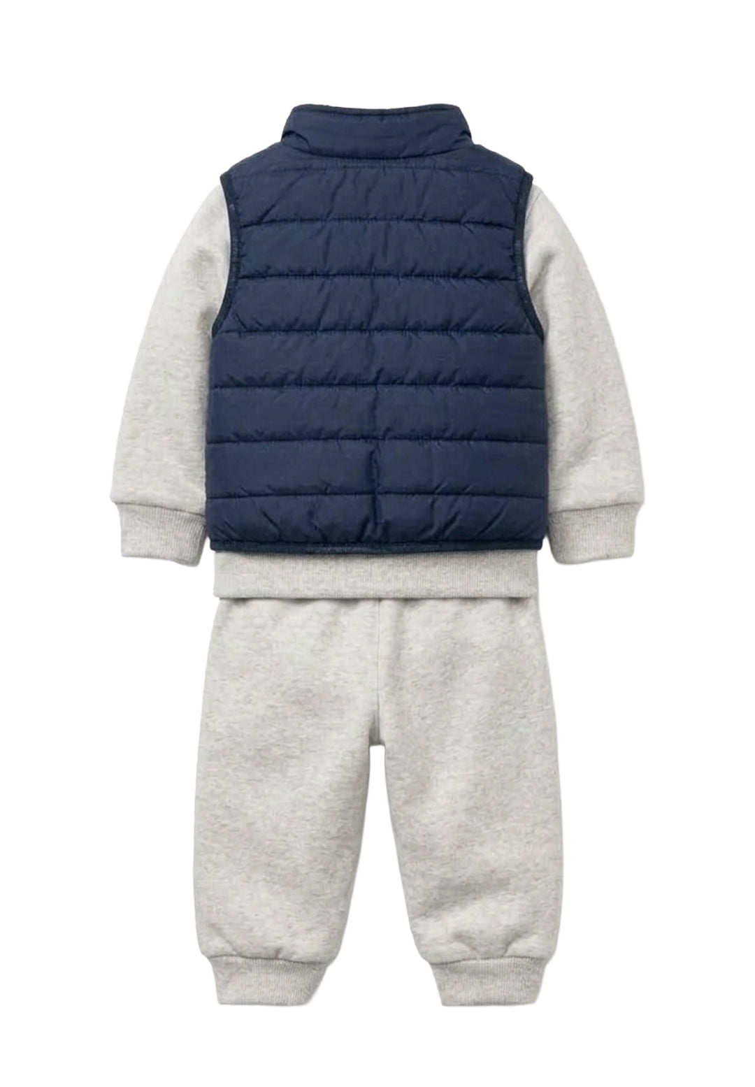 Baby boy's 3-piece grey-blue suit