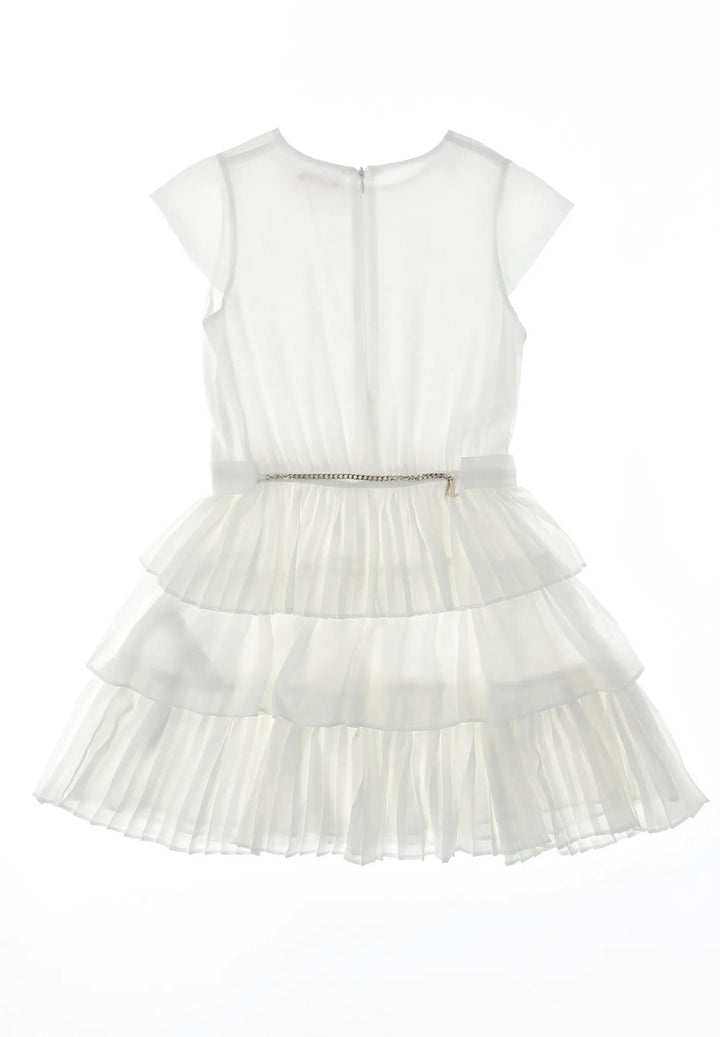 White tulle dress for girl