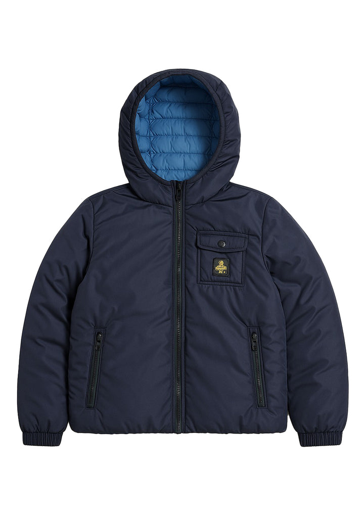 Chaqueta reversible azul para niño