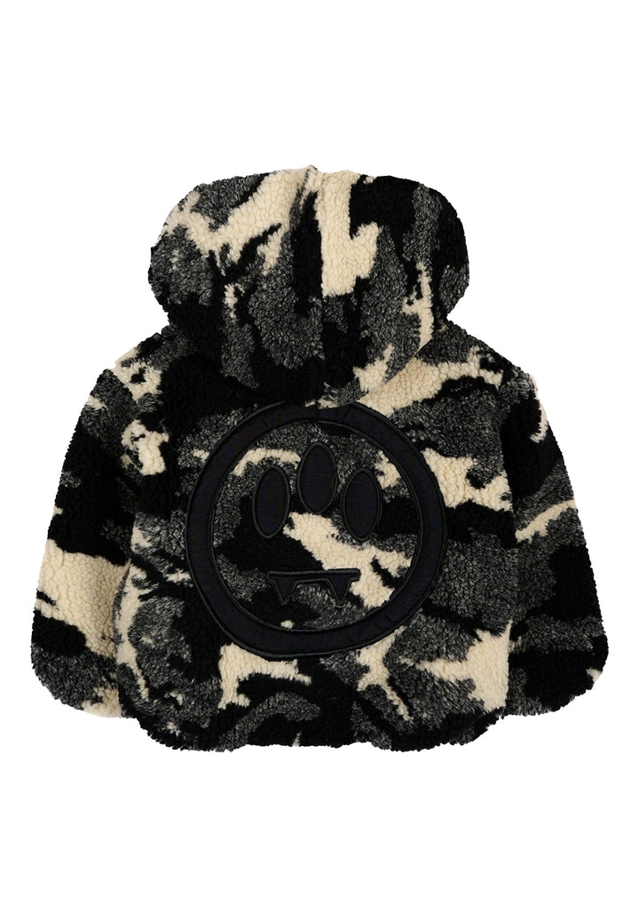 Schwarze Teddy-Jacke für Neugeborene