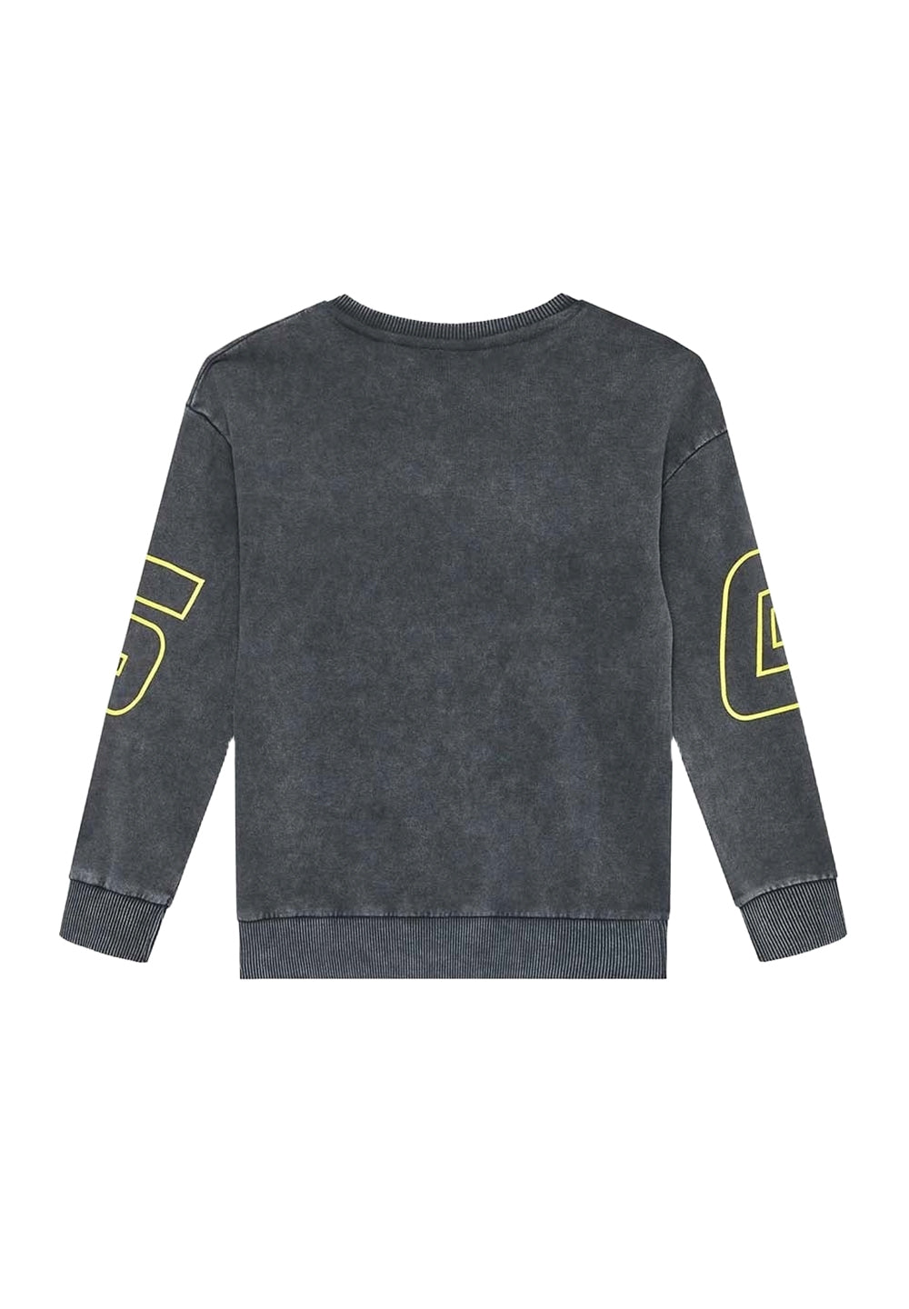 Sweat-shirt ras du cou gris pour enfant