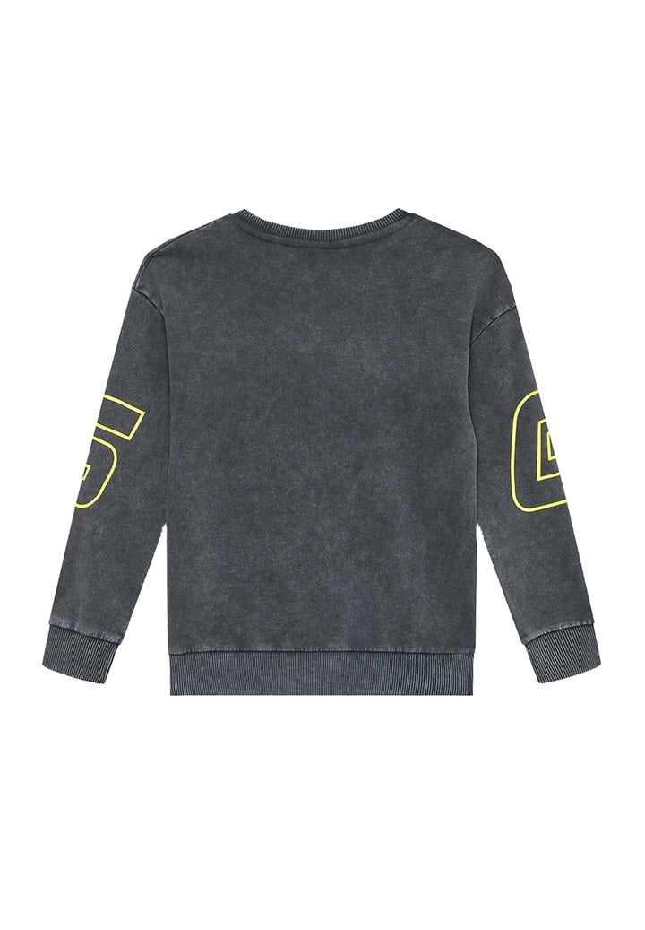 Sweat-shirt ras du cou gris pour enfant