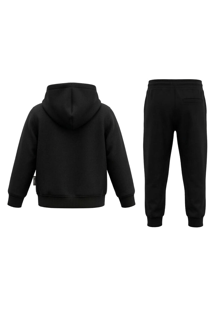 Conjunto de sudadera negro para niño