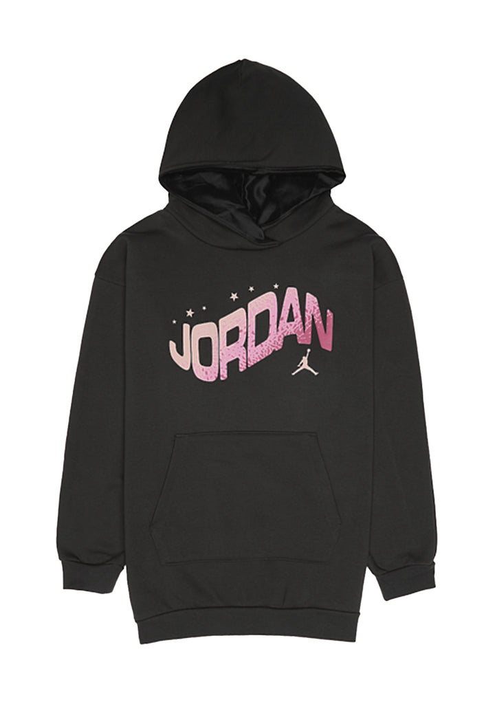 Vestido sudadera negro para niña