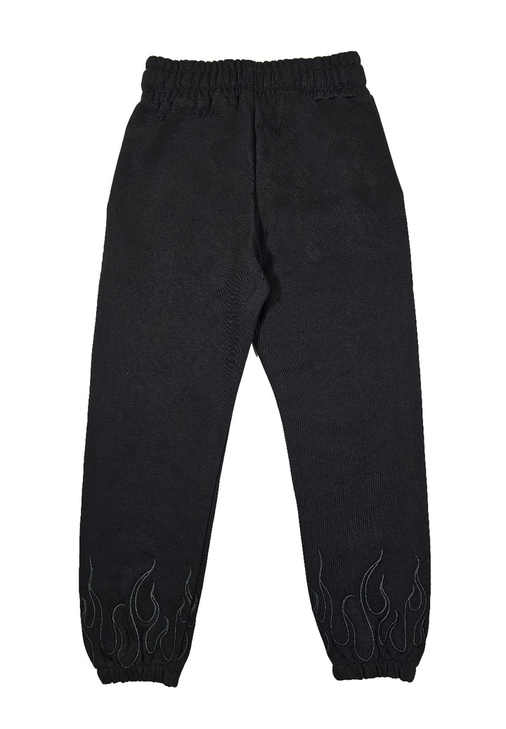 Schwarze Fleecehose für Jungen
