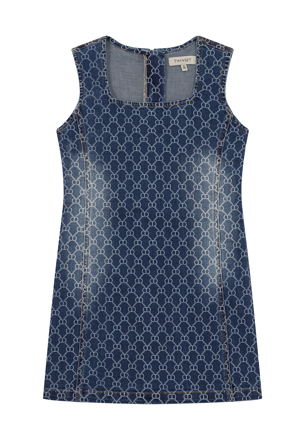 Denim blue dress for baby girl