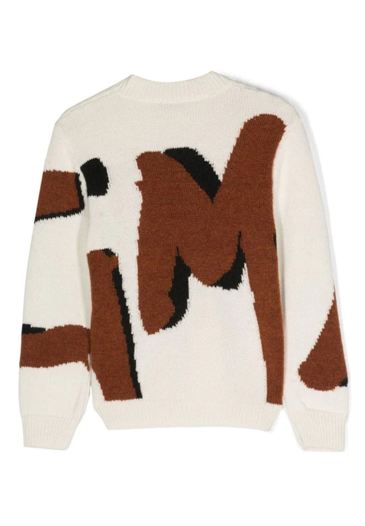 Cremefarbener Pullover für Mädchen