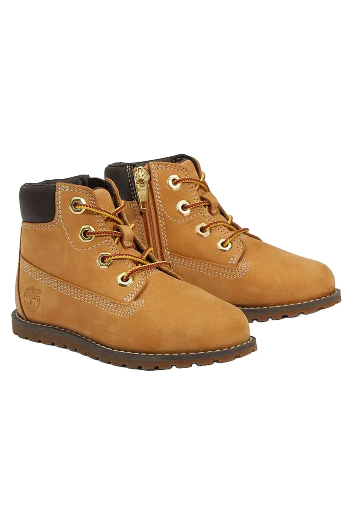 Brauner Stiefel für Neugeborene