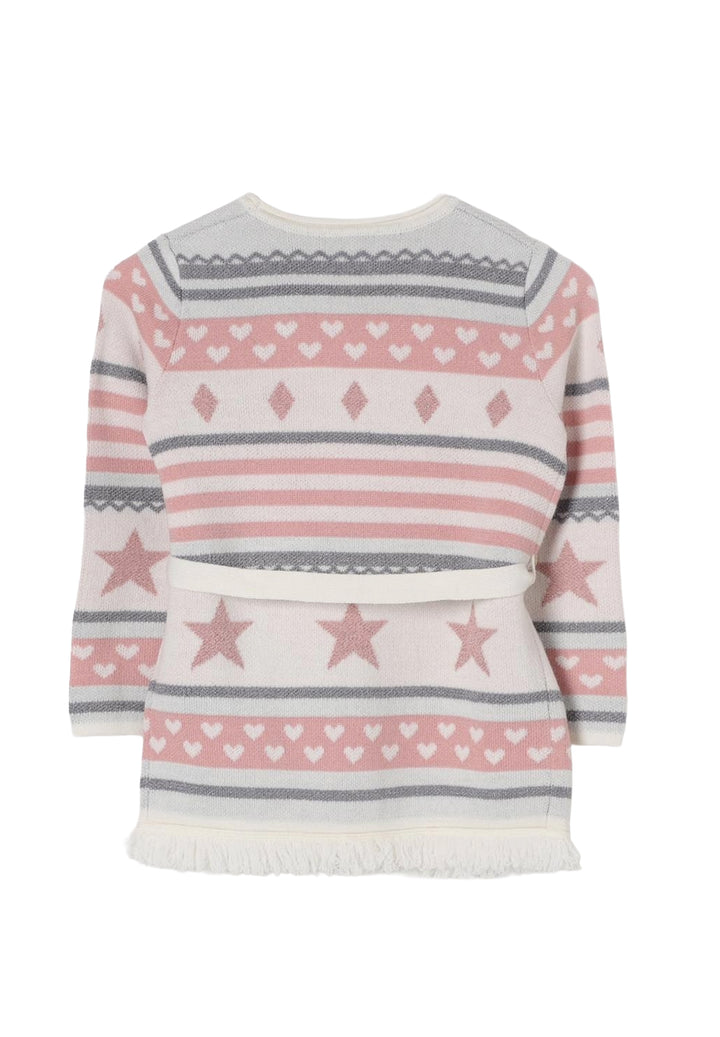 Mehrfarbige Strickjacke für Mädchen