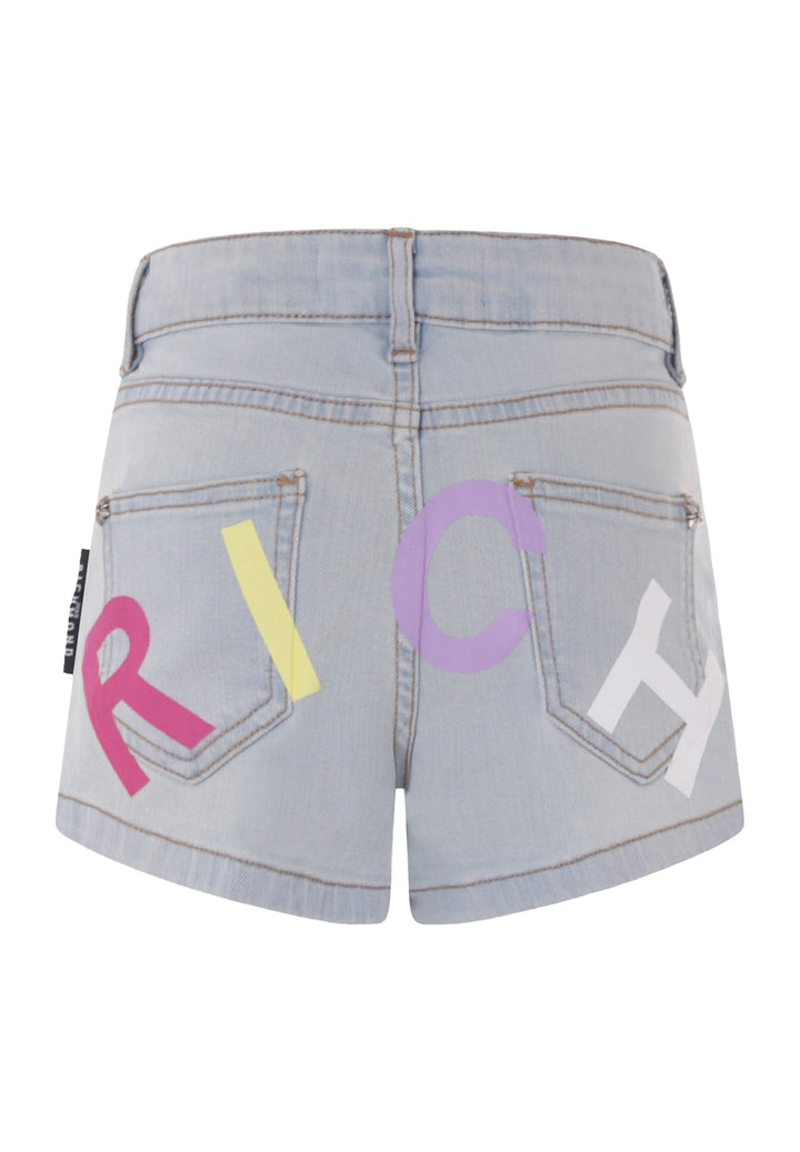Light blue denim shorts for girls