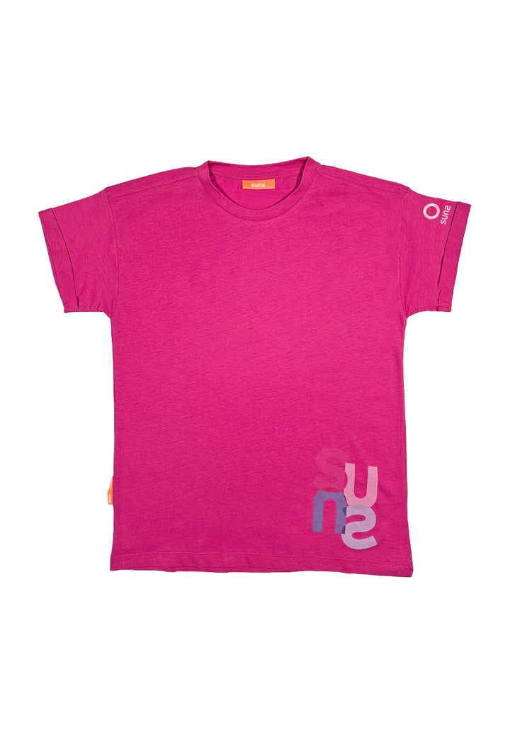 Camiseta fucsia para niña