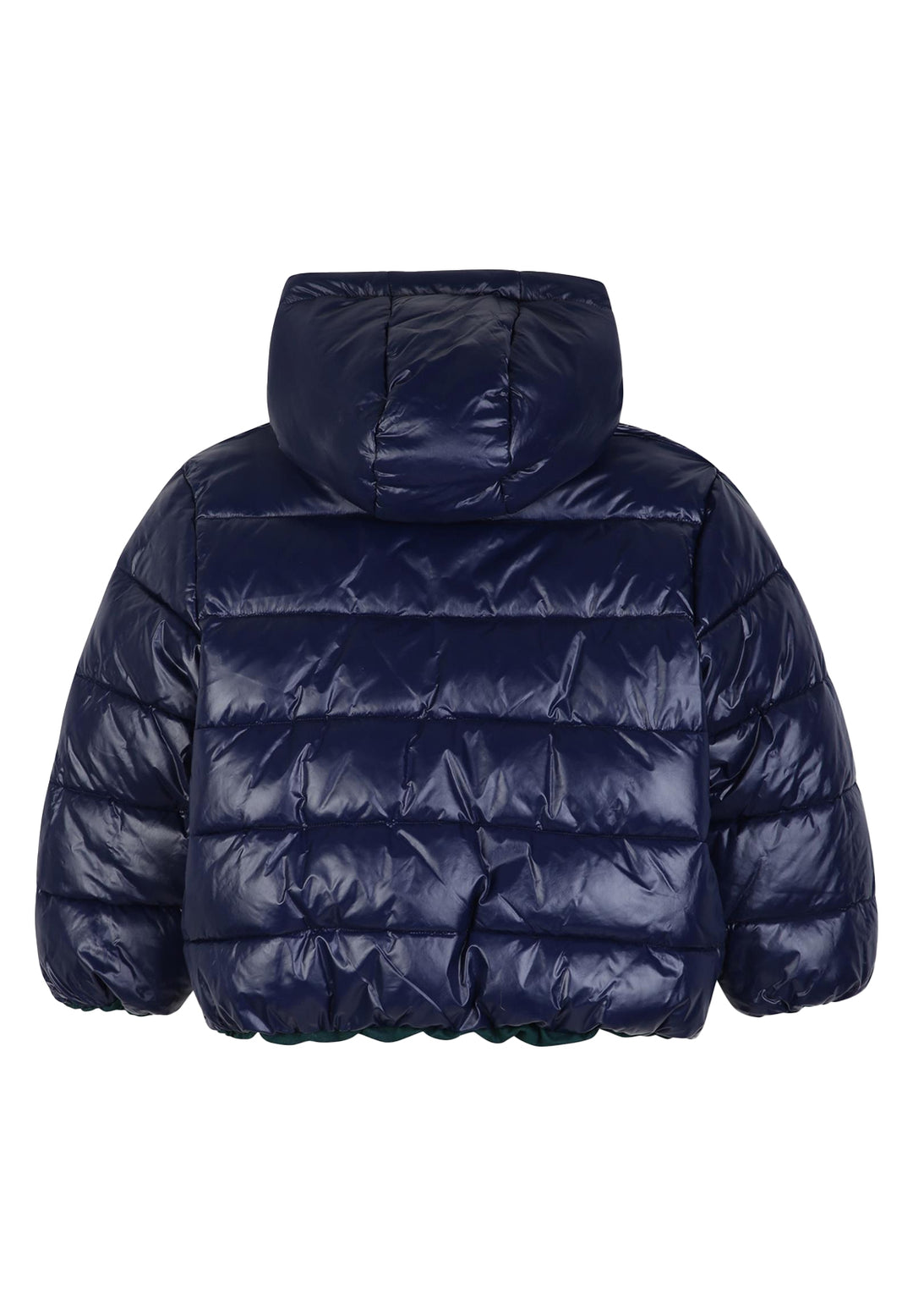 Reversible green and blue jacket for boys