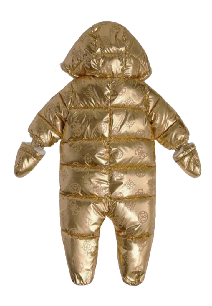 Chaqueta acolchada dorada para bebé niña