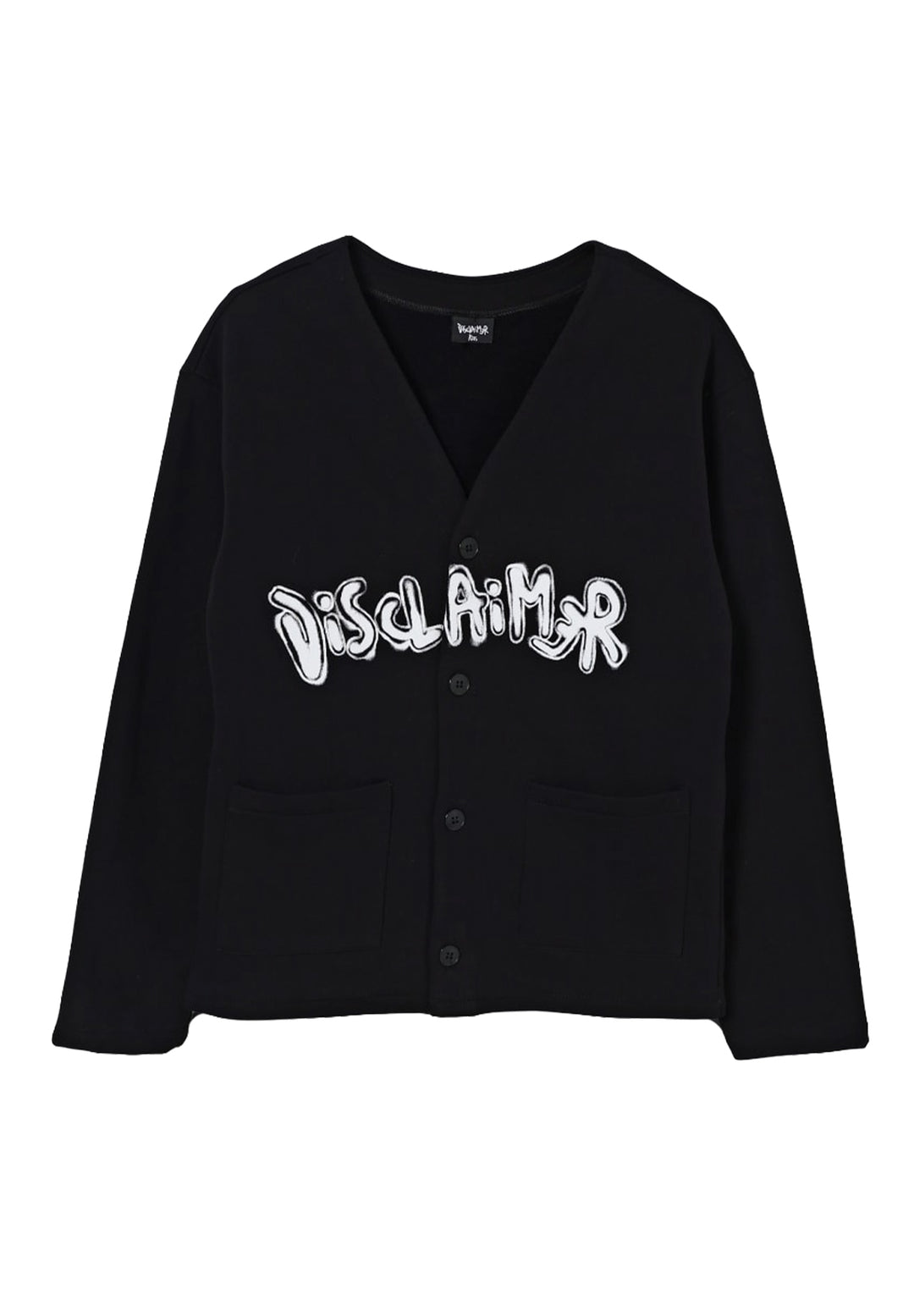 Schwarze Sweatshirt-Strickjacke für Jungen