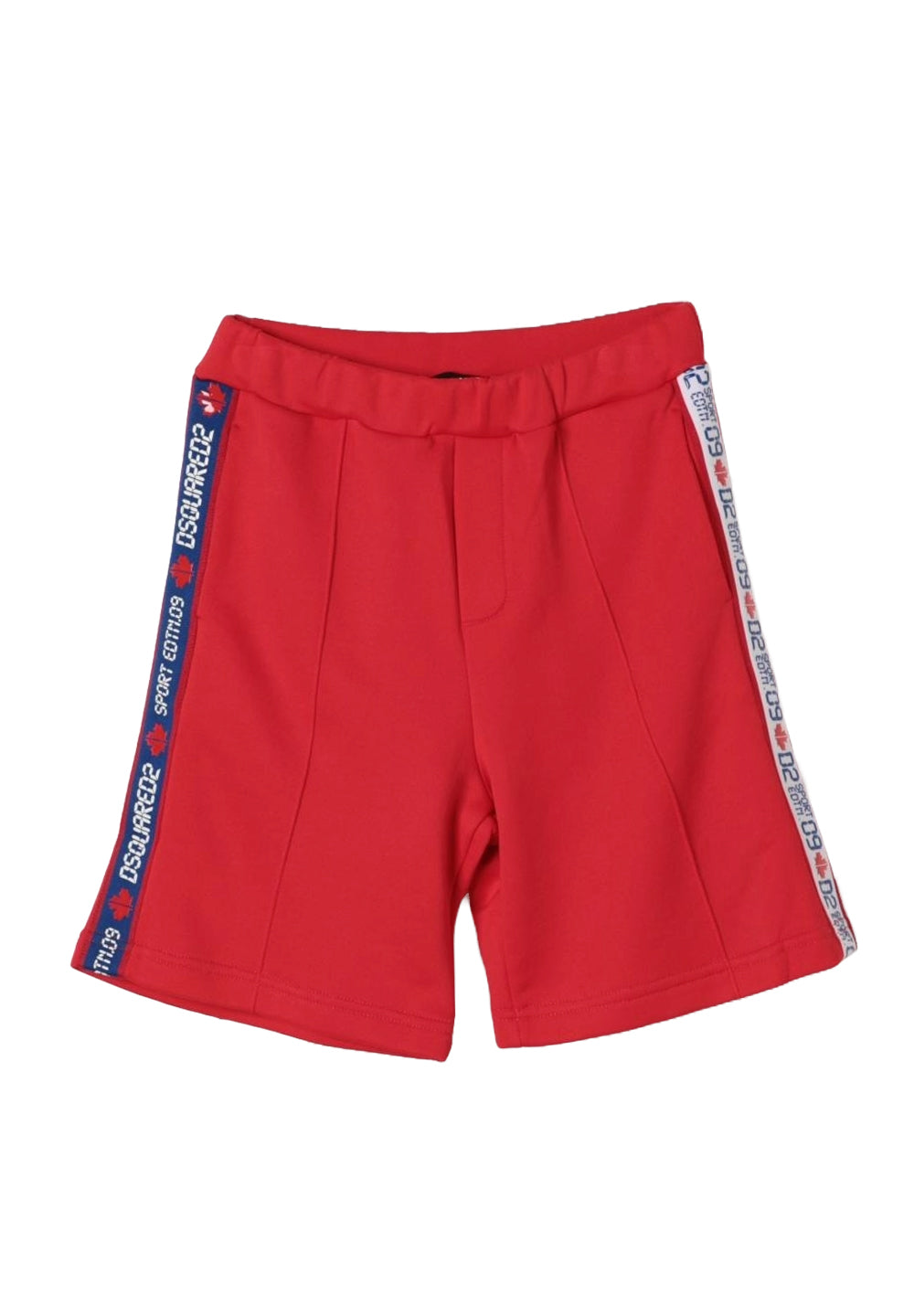 Rote Sweatshirt-Bermudashorts für Jungen