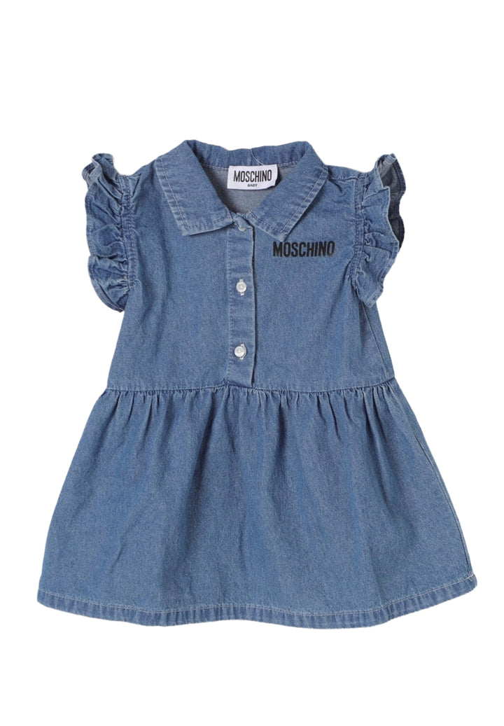 Denim blue dress for baby girl