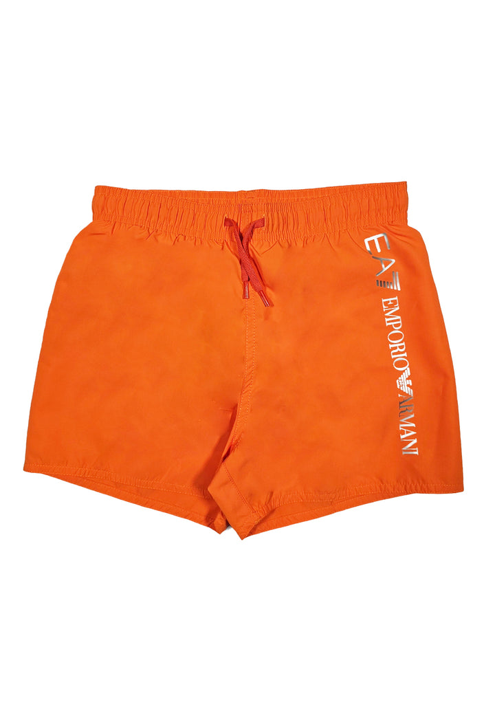 Bañador tipo bóxer naranja para niño