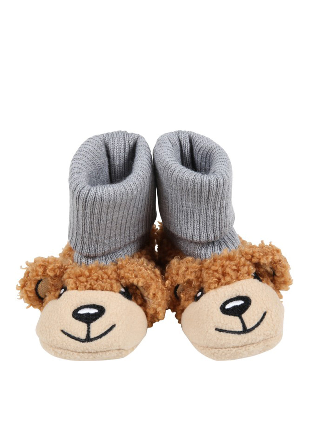 Ensemble bonnet et chaussons marron pour nouveau-nés