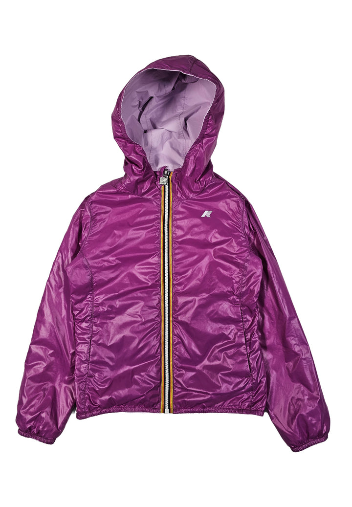 Chaqueta reversible lila-violeta para niña