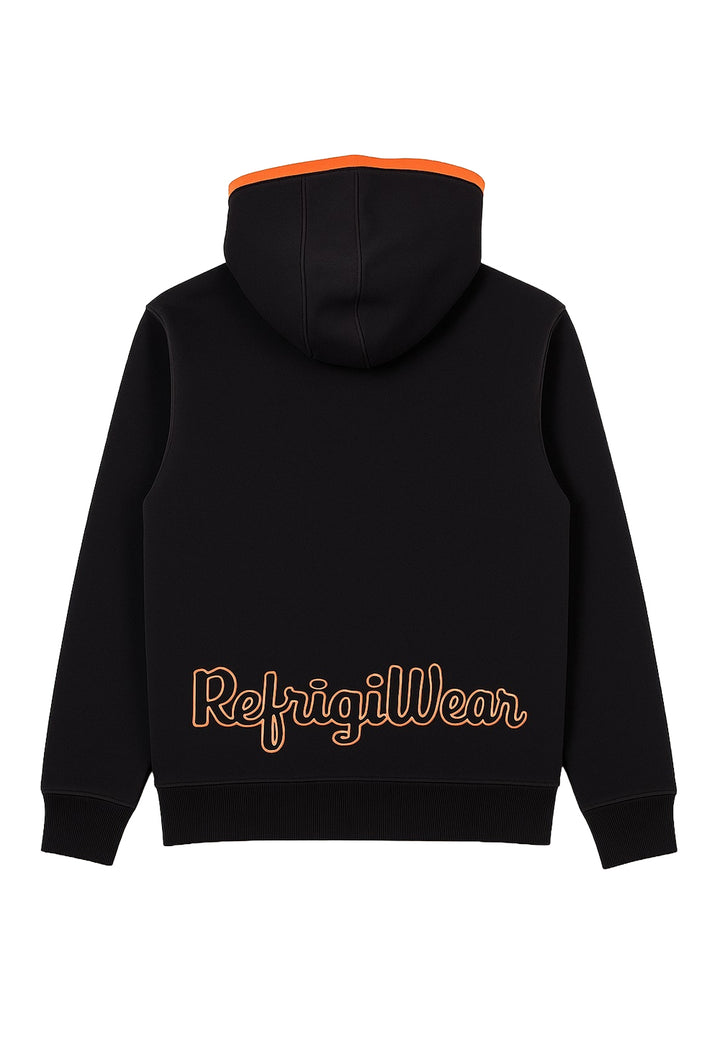 Schwarzes Sweatshirt mit Reißverschluss für Jungen