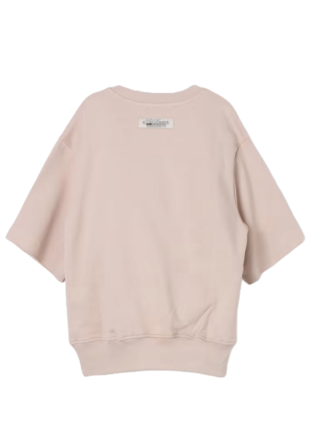 Sudadera de cuello redondo beige unisex