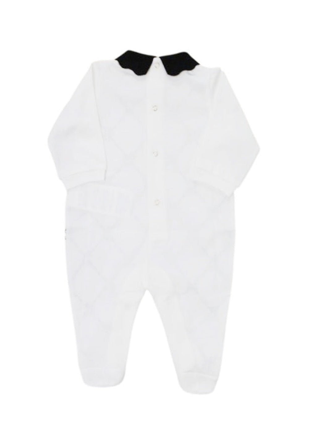 Pelele blanco para recién nacida