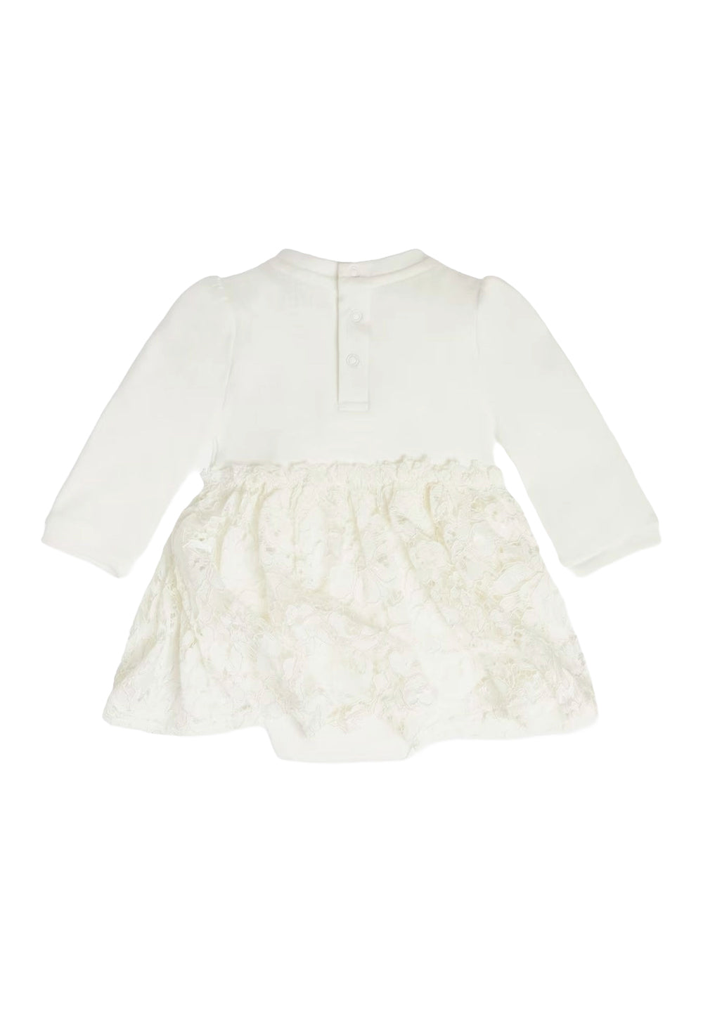 Robe blanche pour bébé fille nouveau-né