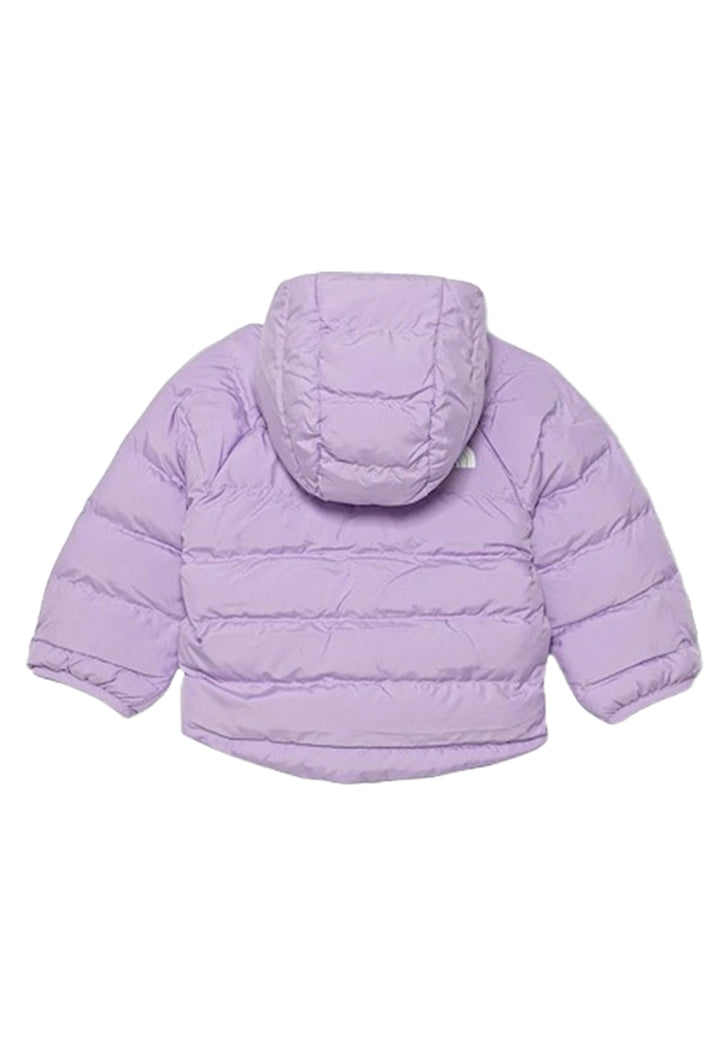 Reversible lilac jacket for baby girl