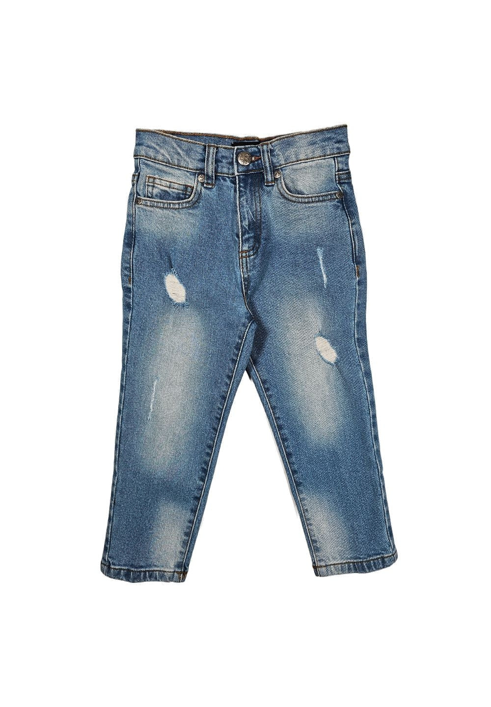 Vaqueros azul denim para niña
