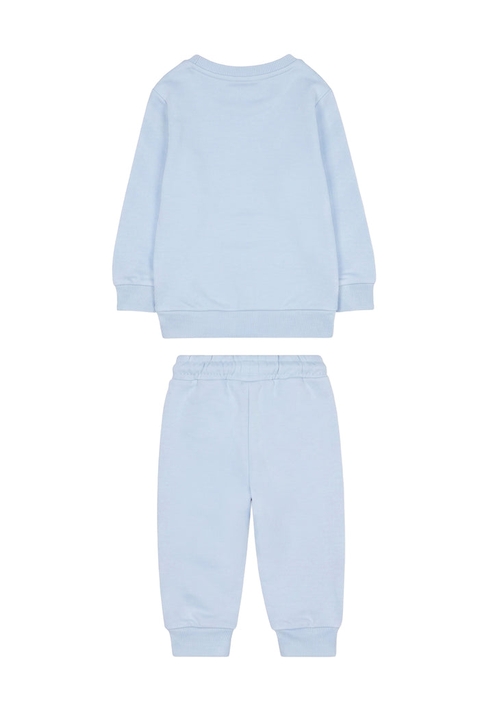 Hellblaues Sweatshirt-Set für Babymädchen
