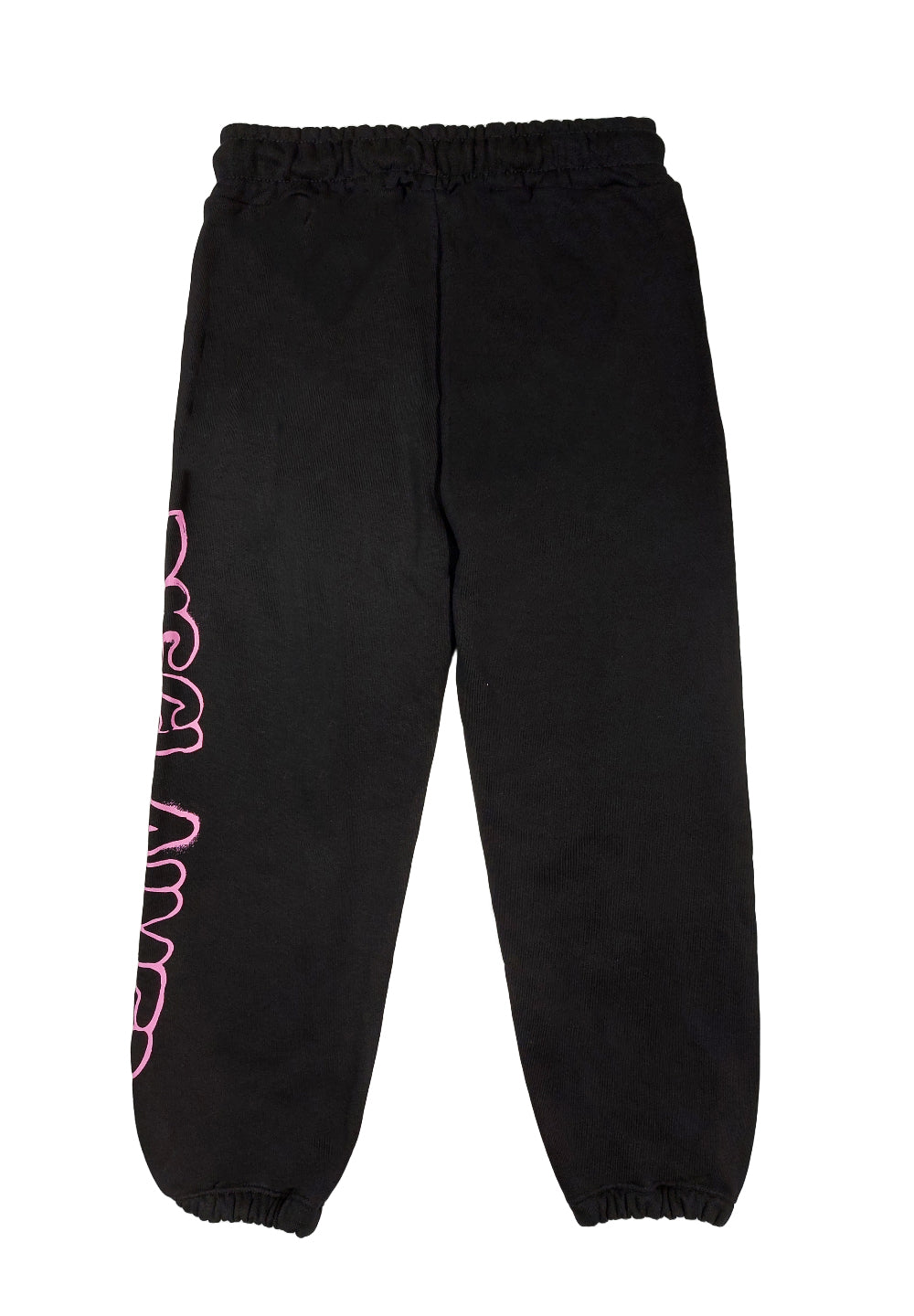 Pantalon de survêtement noir et rose pour fille