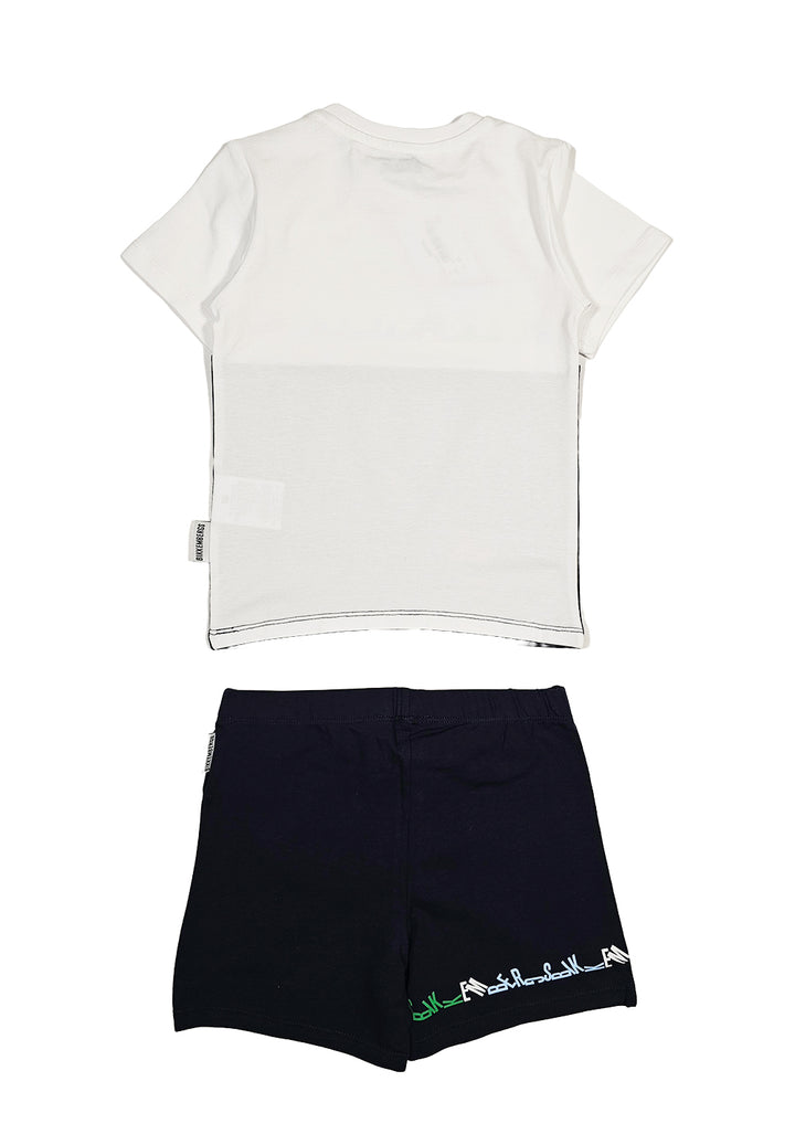 Completo bianco-blu per bambino - Primamoda kids