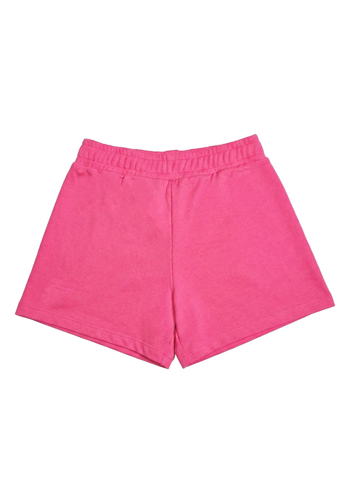 Cropped fuchsia sweatshirt for girls