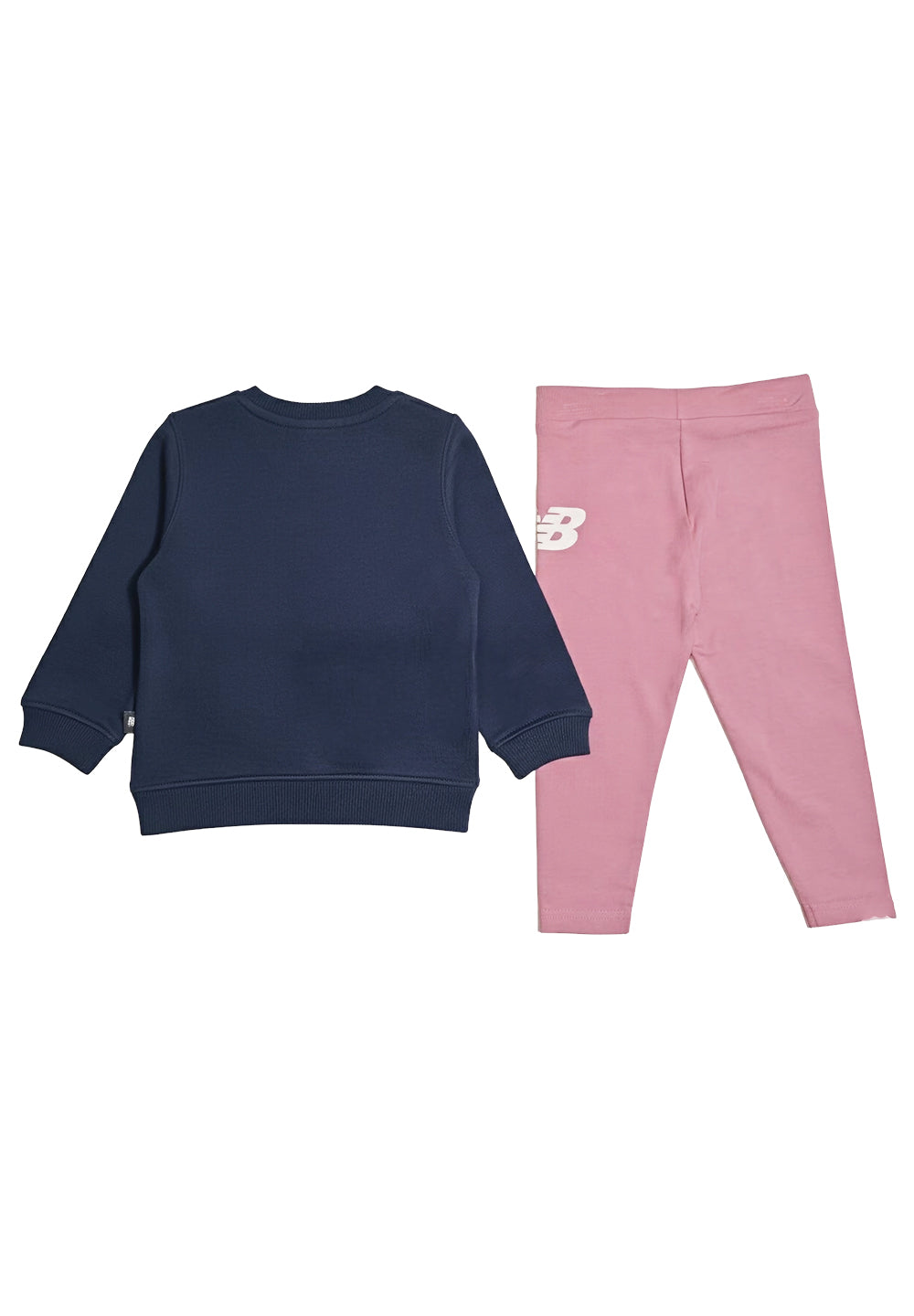 Blue and pink sweatshirt set for baby girl